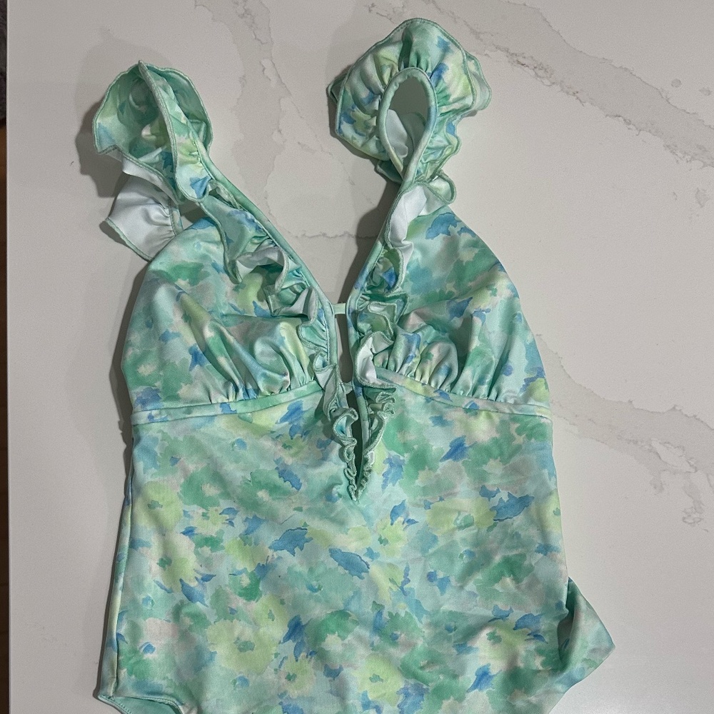 Loveshackfancy Tibbie Swimsuit Size XS